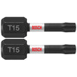 Bosch ITT15102 2 pc. Impact Tough 1 In. Torx #15 Insert Bits