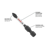 Bosch ITT20202 2" Impact Tough Torx T20 Power Bits (2 Pack) - 2