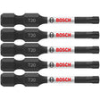 Bosch ITT20205 5 pc. Impact Tough 2 In. Torx #20 Power Bits