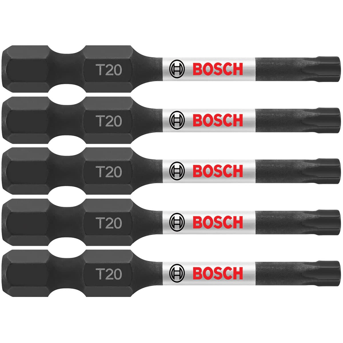 Bosch ITT20205 5 pc. Impact Tough 2 In. Torx #20 Power Bits