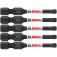 Bosch ITT20205 5 pc. Impact Tough 2 In. Torx #20 Power Bits