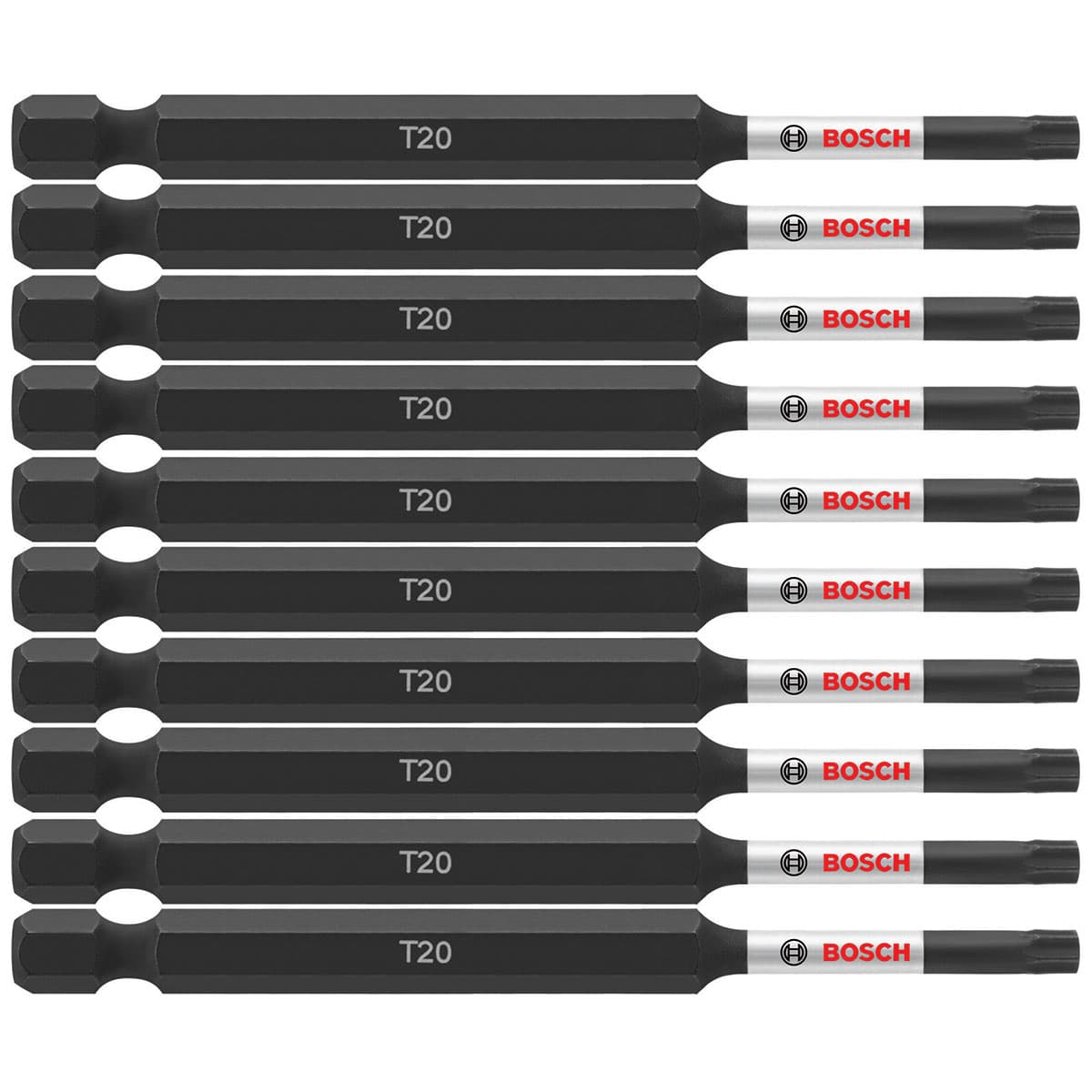 Bosch ITT2035B 10-Pc Impact Tough 3.5" Torx #20 Power Bits (Bulk Pack)