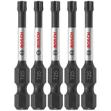 Bosch ITT25205 5 pc. Impact Tough 2 In. Torx #25 Power Bits