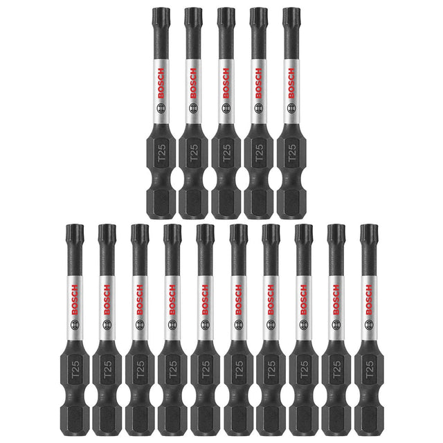 Bosch ITT25215 15 pc. Impact Tough 2 In. Torx #25 Power Bits