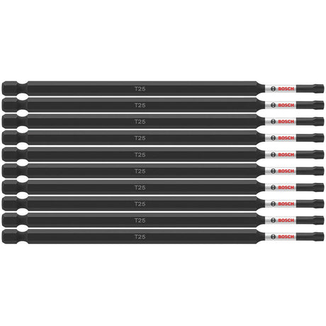 Bosch ITT256B 10 pc. Impact Tough 6 In. Torx #25 Power Bits (Bulk Pack)