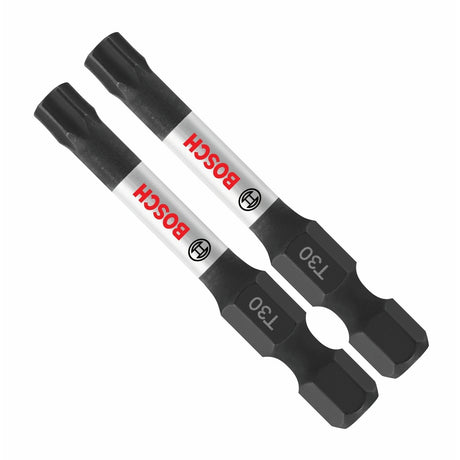 Bosch ITT30202 2" Torx T30 Impact Tough Power Bits for Impact Drivers (2 Pack)