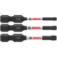 Bosch ITTV203 2" Impact Tough Torx Screwdriving Bit Set (3 Pack)