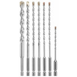 Bosch LBHXS7U Hex Shank Hammer Drill Masonry Bit Set with Carbide Tipped Bits (7 Pack)