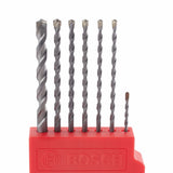 Bosch LBHXS7U Hex Shank Hammer Drill Masonry Bit Set with Carbide Tipped Bits (7 Pack) - 3