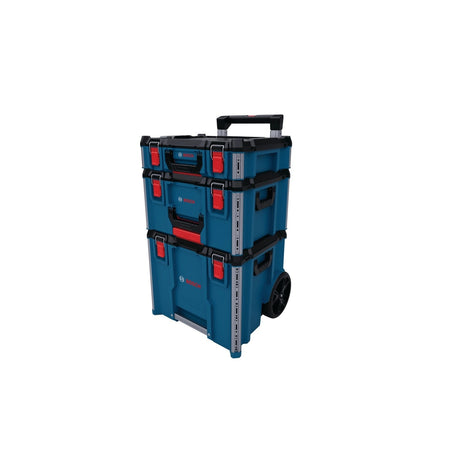 Bosch LBOXX3ST L-BOXX Contractor 3-Stack Rolling Tool Storage System with 9.5" Wheels