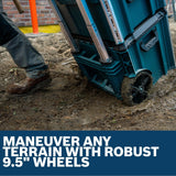 Bosch LBOXX3ST L-BOXX Contractor 3-Stack Rolling Tool Storage System with 9.5" Wheels - 3