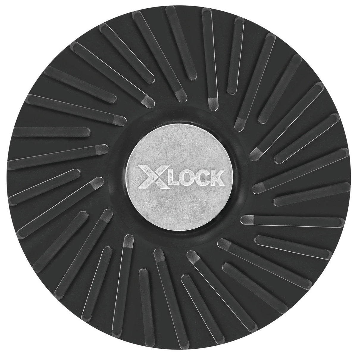Bosch MGX0600 6" X-LOCK Backing Pad with X-LOCK Clip Medium Hardness for Metal Finishing