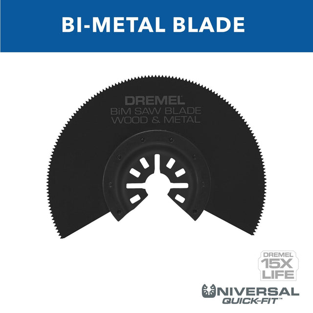 Bosch MM452 3.5" Bi-Metal Half-Moon Oscillating Blade for Wood and Metal