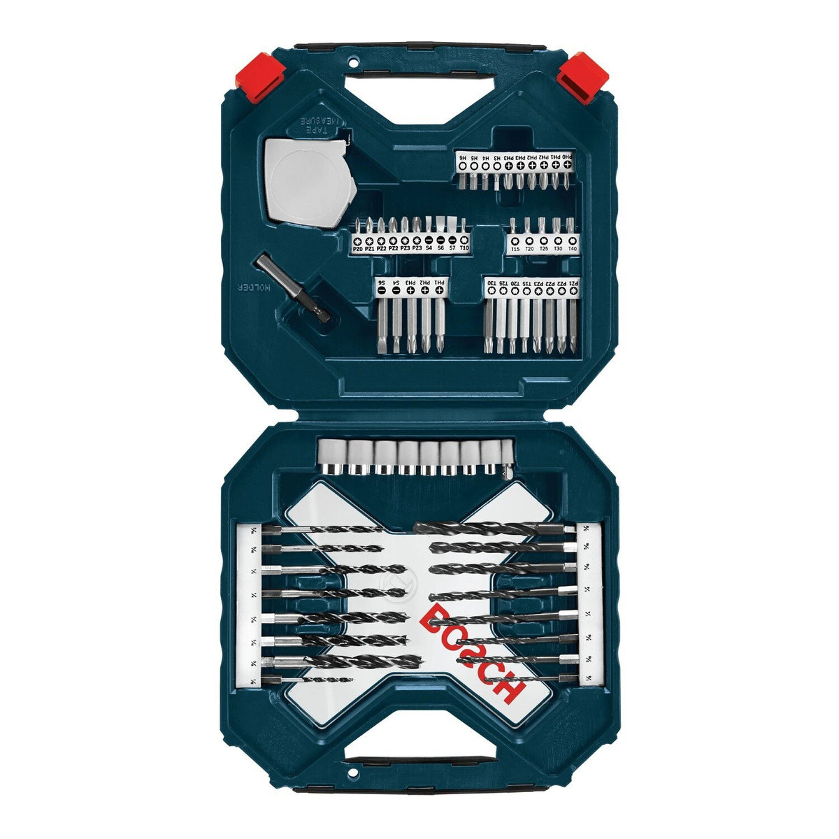 Bosch MS4065 Drilling and Driving Mixed Bit Set with Hard Case and Measuring Tape (65 Pack) - 3