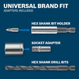 Bosch MS4065 Drilling and Driving Mixed Bit Set with Hard Case and Measuring Tape (65 Pack) - 7