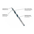 Bosch NKSB05 5/16" x 7-1/2" Daredevil Auger Bit Set for Wood Drilling and Nail Hits (5 Pack)