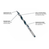Bosch NKST07 7/16" x 7-1/2" Daredevil Auger Bit for Wood Drilling Through Nails