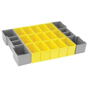 Bosch ORG1A-YELLOW 16.5" x 12.5" Organizer Insert Set for L-Boxx System (17 Pack)