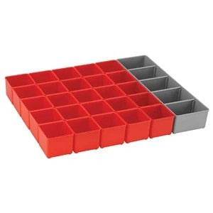 Bosch ORG53-RED 13.5" x 10.5" x 1.75" Organizer Insert Set for L-Boxx System (26 Pack)