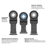 Bosch OSL003VP 1.25" Starlock Oscillating Blade Set for Metal and Wood (3 Pack) - 2