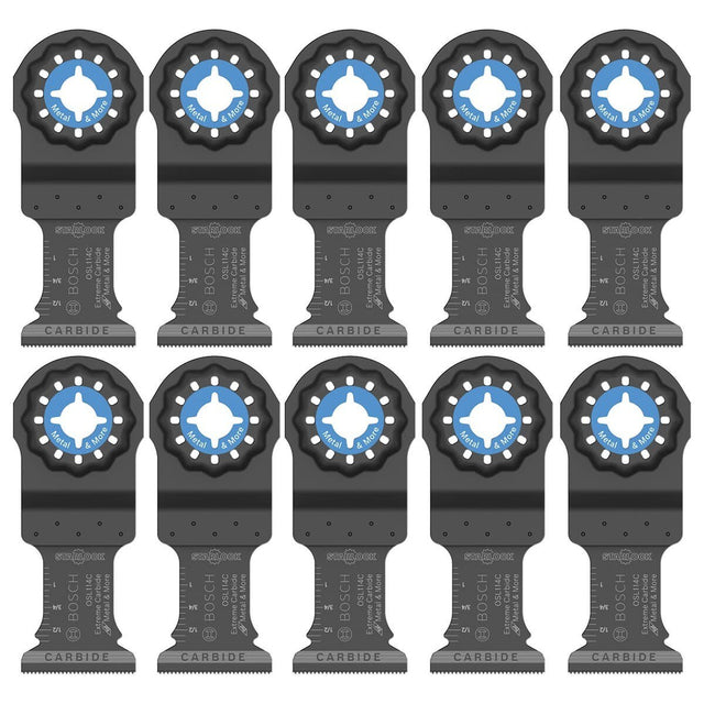 Bosch OSL114C-10 1-1/4 In. Starlock Carbide Plunge Cut Blade 10 Pk.