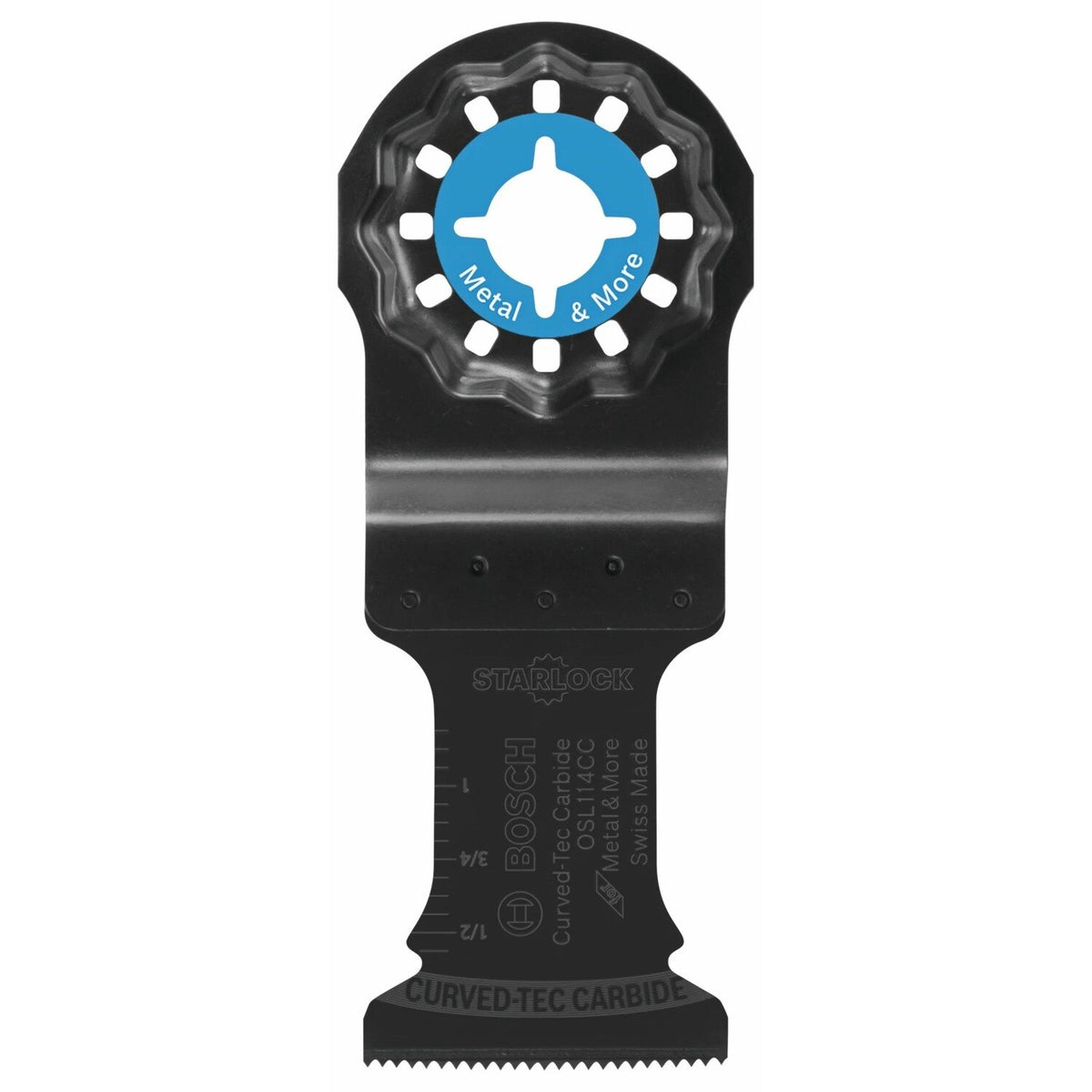Bosch OSL114CC 1-1/4" Starlock Curved-Tec Carbide Extreme Plunge Blade for Oscillating Multi-Tools