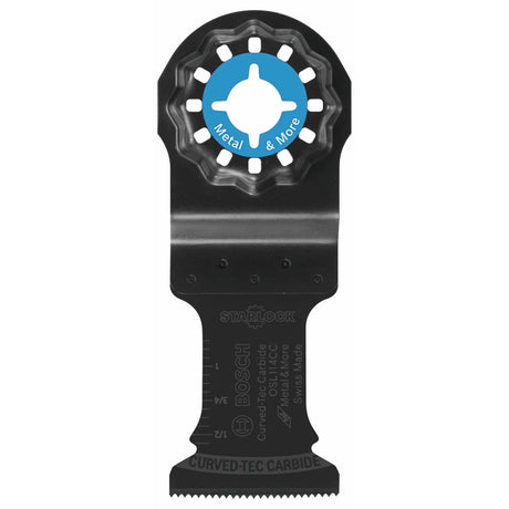 Bosch OSL114CC 1-1/4" Starlock Curved-Tec Carbide Extreme Plunge Blade for Oscillating Multi-Tools