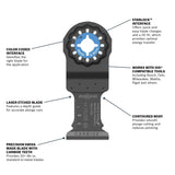 Bosch OSL114C 1-1/4" Starlock Oscillat"g Multi Tool Carbide Plunge Cut Blade