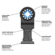 Bosch OSL114C 1-1/4" Starlock Oscillat"g Multi Tool Carbide Plunge Cut Blade