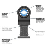 Bosch OSL114C 1-1/4" Starlock Oscillat"g Multi Tool Carbide Plunge Cut Blade