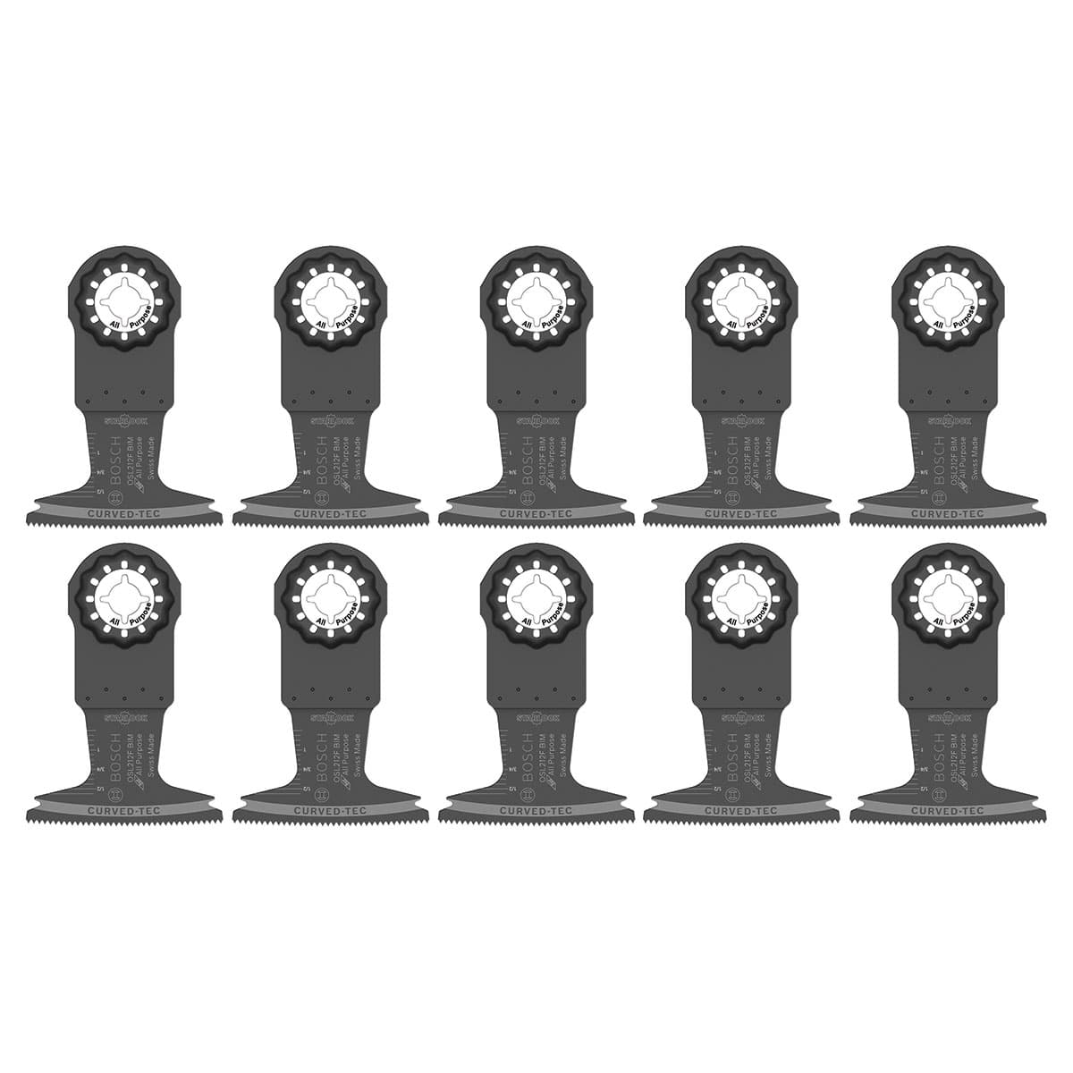Bosch OSL212F-10 2-1/2 In. Starlock Bi-Metal Plunge Cut Blade 10 pk.