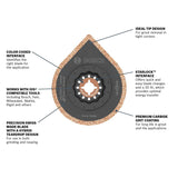 Bosch OSL234HG 2-3/4" Starlock Carbide Grit Hybrid Grout Blade for Oscillating Multi Tools - 2