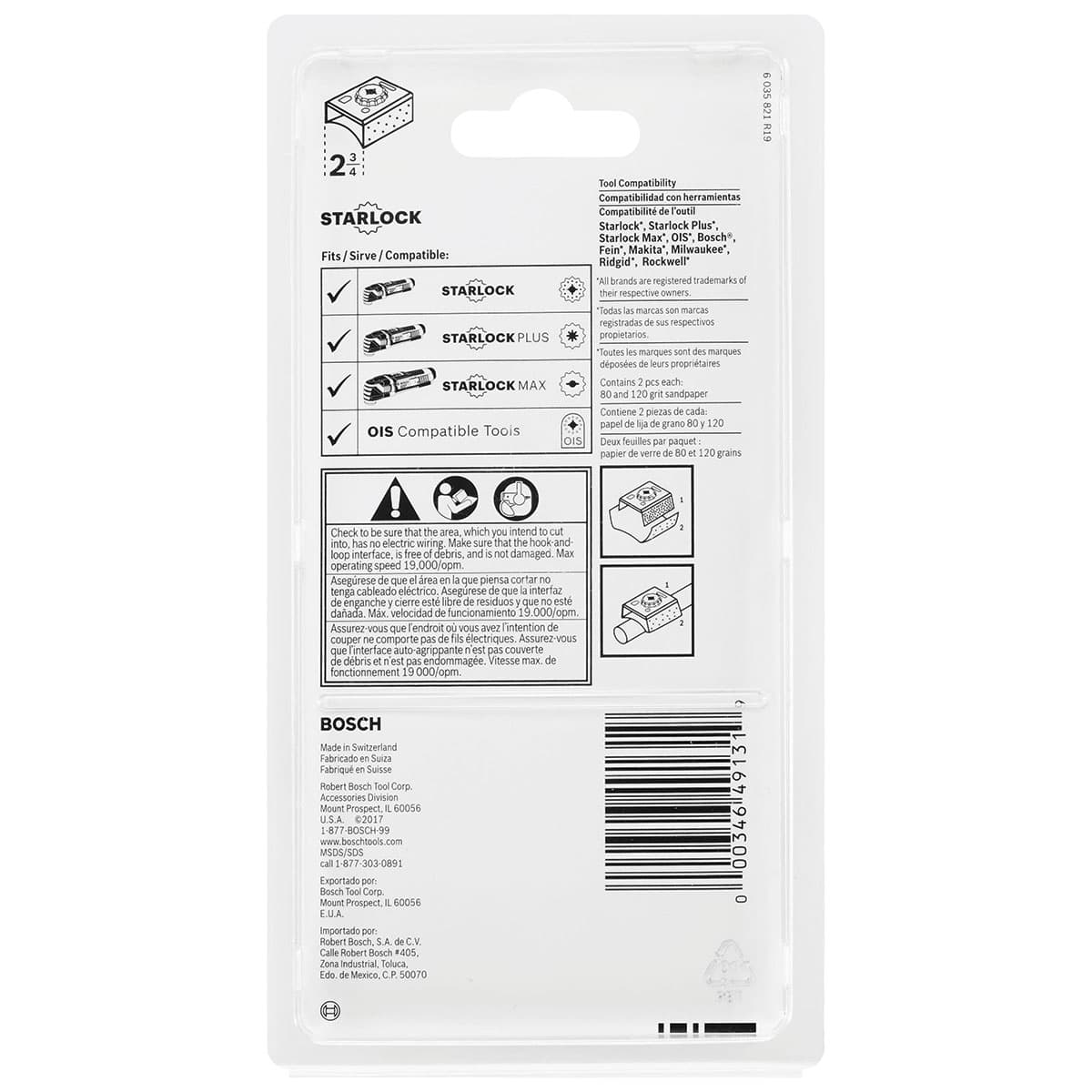 Bosch OSL234SPCK Starlock Contoured Sanding Pad Kit for Oscillating Multi Tools (5 Pack) - 4