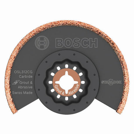 Bosch OSL312CG 3-1/2 x 1/8" Starlock kerf Carbide Grit Grout Grinding Blade