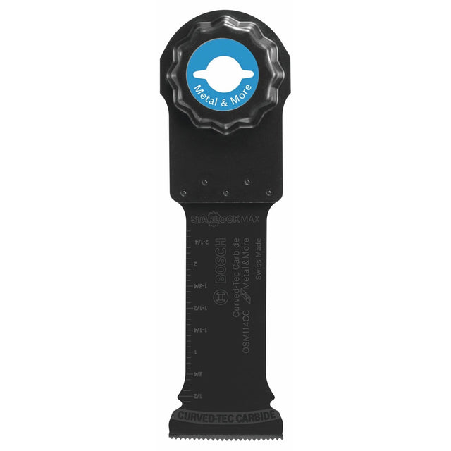 Bosch OSM114CC 1-1/4" StarlockMax Oscillating Multi-Tool Curved-Tec Carbide Extreme Plunge Blade