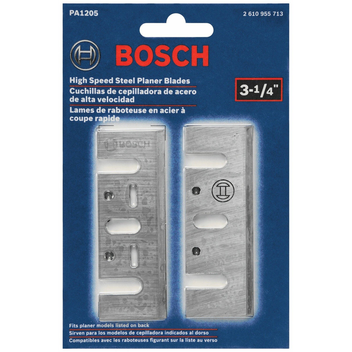 Bosch PA1205 3-1/4" High-Speed Steel Planer Blades for 1594 and PL2632 Planers (2 Pack) - 2