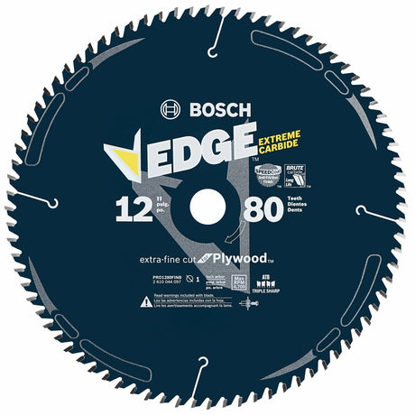 Bosch PRO1280FINB 12" 80 Tooth Edge Circular Saw Blade for Finishing