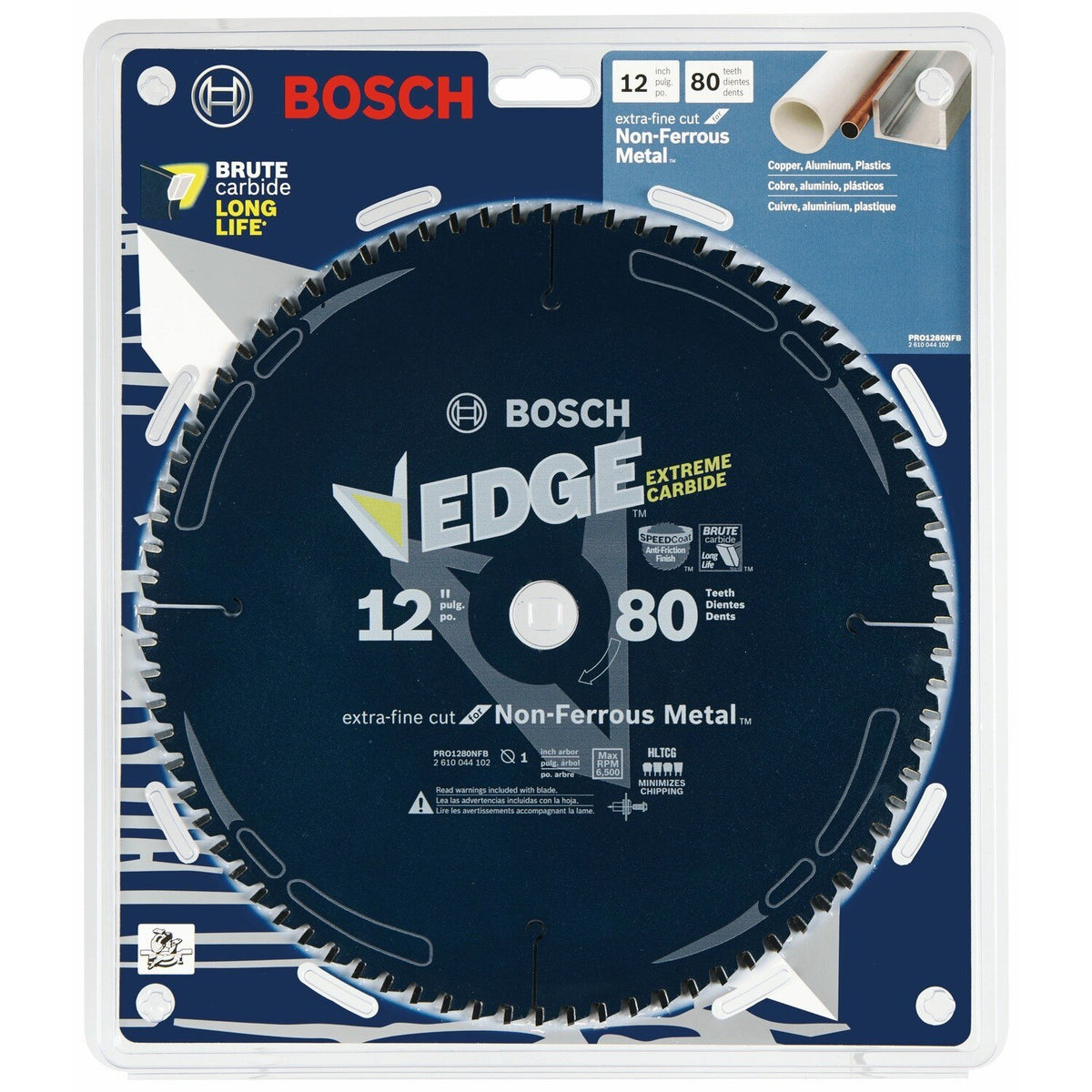 Bosch PRO1280NFB 12" 80 Tooth Edge Non-Ferrous Metal-Cutting Circular Saw Blade - 2