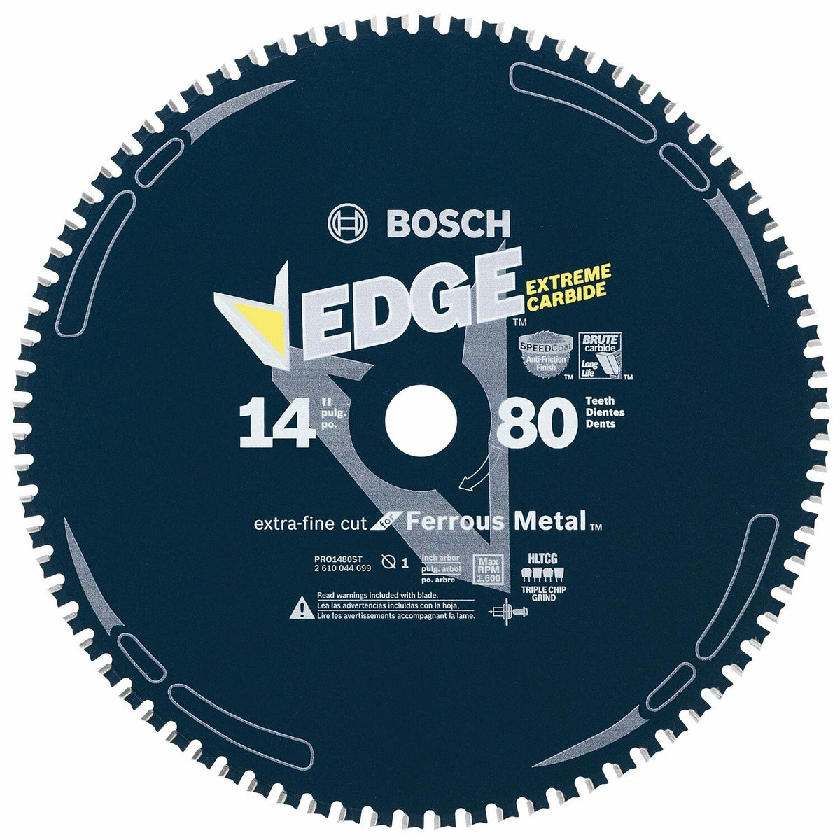 Bosch PRO1480ST 14" 80 Tooth Edge Circular Saw Blade for Ferrous Metal Cutting