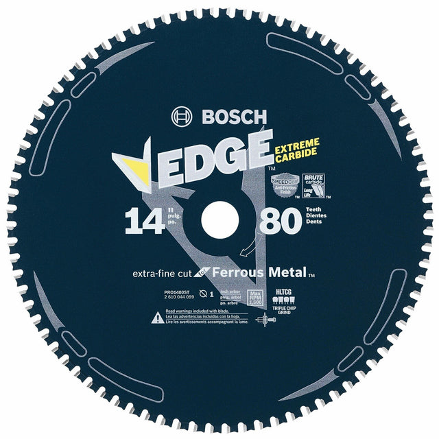 Bosch PRO1480ST 14" 80 Tooth Edge Circular Saw Blade for Ferrous Metal Cutting