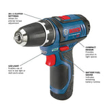 Bosch PS31-2A 12V Max Lithium Ion 2 Speed Drill-Driver 2 batteries - 2