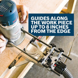 Bosch RA1054 3.5" x 15.5" Deluxe Router Guide with Fine Adjustment and Circle Cutting - 3