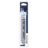 Bosch RAP6V 6" 10/14 V TPI All Purpose Reciprocating Saw Blades (5 Pack) - 2