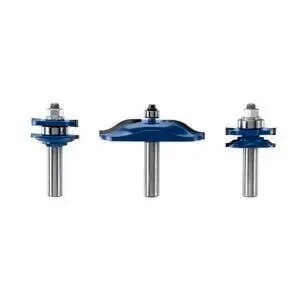 Bosch RBS003 Ogee Door and Cabinetry Router Bit Set Half Inch Shank (3 Pack)