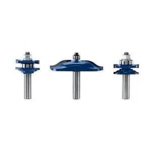 Bosch RBS003 Ogee Door and Cabinetry Router Bit Set Half Inch Shank (3 Pack)
