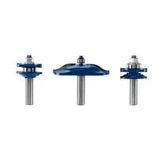 Bosch RBS003 Ogee Door and Cabinetry Router Bit Set Half Inch Shank (3 Pack)