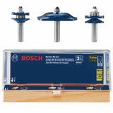 Bosch RBS003 Ogee Door and Cabinetry Router Bit Set Half Inch Shank (3 Pack) - 2
