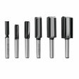 Bosch RBS006SBS Carbide-Tipped Groove Cutter Router Bit Set with 1/4" Shank (6 Pack)