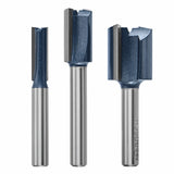 Bosch RBS023XW Carbide-Tipped Plywood Mortis"g Router Bit Set with 1/4" Shank (3 Pack)