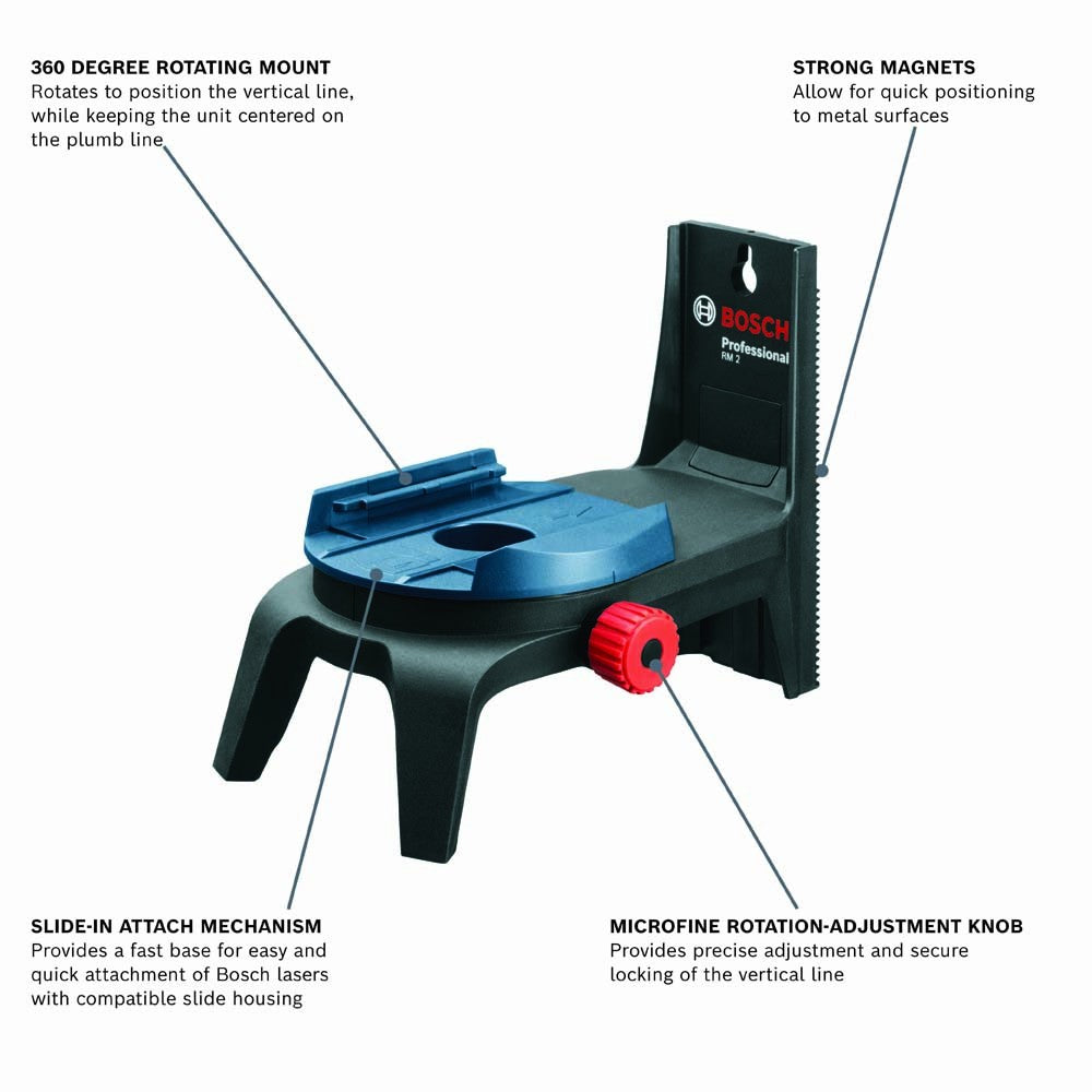 Bosch RM 2 Magnetic Rotating Mount with Fine Adjust - 2